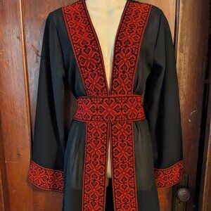 Tatreez coat bisht made in Jordan ME sz 2, US sz M/L